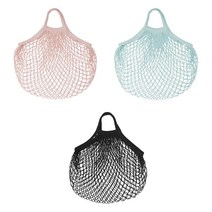 이케아 쿵스포르스 네트가방 32X43cm 핑크 블랙 민트 음식 식품 보관함 과일 바구니 양파망 주방용, 블랙 505.083.98
