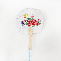 민화 요양센터 미술교실 여름 부채꾸미기 유아 체험 손부채 실버타운 인지놀이 요양원, 스텐실 T13