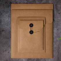 단추봉투(대) 5장, A4 크라프트