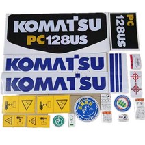 Komatsu 30/40/55/75/128/228/338-2 MR US UU 전체 차량 표준 부품 패키지 용 굴삭기 스티커, 07 PC128UU