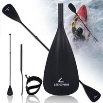 LEDONNE 3피스 SUP 패들 조절 가능한 스탠드업 플로팅 경량 휴대용 알루미늄 합금 패들보드 노 160cm213cm(6384 .65인치) 서핑 및 수상 스포츠용 나일론 블레, 3-Pieces Paddle