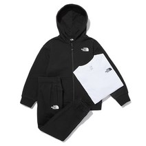 [노스페이스] 키즈 3PCS EX 집업 세트 NJ5JN60S_BLK
