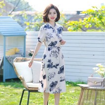 중년여성의류 여름 50대 60대 루즈핏 빅사이즈 원피스 엄마옷 미시스타일 마담브랜드의류