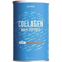 Nutribe 콜라겐 모양과 아름다움 해양 및 소 엘라스틴 + 히알루론산 - 유형 1 3 책임감 있는 낚시 HALAL COLLACTIVE® 포함, 3개