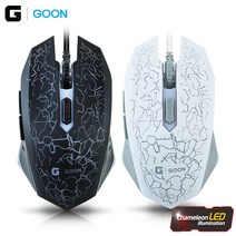 G-GOON TR-M100 게이밍 LED 마우스 화이트, 색상