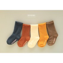 도레미 수면돌돌이머스타드 / 주니어 아기 유아 키즈 수면양말 세트