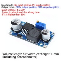 변환기 dc가변 전원 모듈 LM2596S DC-DC 벅 레귤레이터 컨버터 감소 전압 조정기 24V 12V 5V 2A, LM2596HV, 02 LM2596HV