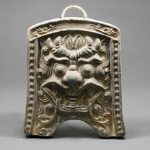 귀면와당 토기 옛날 도깨비 장식 물건 도자기 전통 풍수 지리 장식품 골동품 장식용 인테리어 용품 공예 소품 한국 민속 문화 상품 공예품 민속품 우리나라 작품 문화재 모형