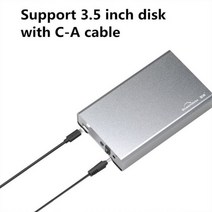 케이스 HDD 외장하드 인클로저 드라이브 USB 3.1 c타입 SSD 휴대용 하드 캐디 6Gbps 2.5 인치 Sata 7915mm 풀 알루미늄, CHINA_U35QC C-A UK