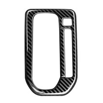 Suzuki Hustler 2020 2021 스테인레스 스틸 기어 시프트 패널 센터 콘솔 커버 트림 프레임 탄소 섬유, 보여진 바와 같이, 하나