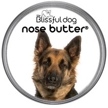 The Blissful Dog 저번 셰퍼드 무향 노즈 버터 - 강아지 코 2 온스, Unscented, German Shepherd