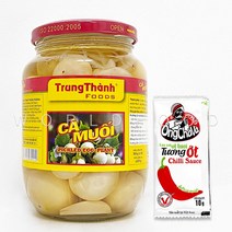worldfood 중탄 베트남 가지피클 가지절임 CA MUOI(칠리소스10g증정), 1개, 500g (+칠리소스10g)