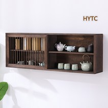 벽걸이 미니그릇장 원목 2단 3단 옛날 찬장 빈티지 그릇장 다기장 찻장 우드쇼케이스, A 스몰