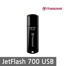 트랜센드 JetFlash 700 64GB USB메모리 블랙 (뚜껑형)
