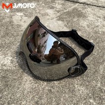 오토바이헬멧 초경량오토바이헬멧 오토바이 헬멧 버블 바이저 렌즈 고글 벨 모토 3/로얄/SHOEI P-ZERO/심슨 레트로 안경 장비에 대한 안개 방지