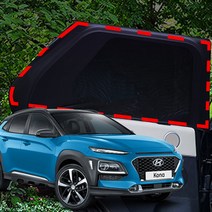 기어가 차박 모기장 방충망 코나, SUV/RV-2열(좌+우)+세차타월