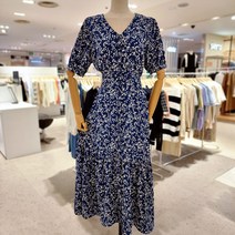 tto 단추라인포인트 플라워패턴 원피스(T22WOP21AX)