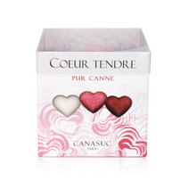 CANASUC 뀌르 땅드르 컬러 하트 슈가 큐브, 180g, 10개