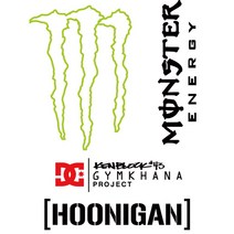 몬스터에너지 켄블락 후니간 데칼 튜닝 스티커, 선택-1, 대, 블랙, 1개
