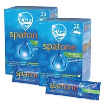 Spatone 스파톤 리퀴드 아이언 액상 철분 사과맛 28개입 27ml 2팩