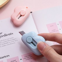 미니 학습용칼 사무용 커터 컷터 카타 칼 문구 팬시, 토끼핑크