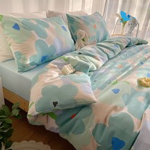 BX VIBRANT 라지킹침구세트 순면 4종세트 3종 세트 부드럽고 편안한 섬세한 터치 수분과 통기성 두꺼운 옷 강한 신축성