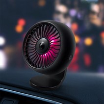 카큘레이터 지게차 차박태양열 선풍기 화물차 차량용 환풍기 뜨거운 전기 자동차 팬 360도 회전식 3 속도 듀얼 헤드 자동차 자동 냉각 공기 순환기 팬, 검은색