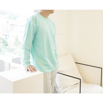 남자 오버핏 기본 무지 커플긴팔티셔츠 21컬러_MOD069