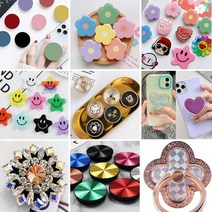 핸드폰 그립톡 120종 핸드폰 거치대 케릭터 에폭시 아크릴 마노기샵, 36 에폭시 하트 튤립, 1개