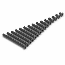 M5 로우 프로파일 나사 납작머리 팬 헤드 육각 렌치 볼트, 55mmx10개, 1개