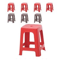 국내산 플라스틱 야외 사각 의자 정원용 테라스 8개입, 튼튼의자_커피8개