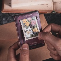 빈티지 우체통 다꾸 스티커, 초록식물