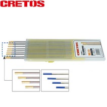 CRETOS 크레토스 텅스텐 란탄 WL15 WL20 1.5% 2% 금색 청색 10개 단위 판매 SUS 알루미늄 서스 용접 1.6 2.0 2.4 3.2 4.0 텅스텐봉 알곤 용접봉, 텅스텐(금색) 3.2mmx150(10EA)