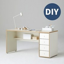 한샘 샘 책상 150cm 하부서랍형 DIY, 색상:우형/메이플/그린(M)
