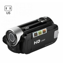 빈티지 캠코더 카메라 비디오 핸디캠 레트로 뉴트로 촬영소품 1080p hd 디지털 24mp 고화질 dv 270도 회전 디지털 av 야간 투시경, 우리 흑인