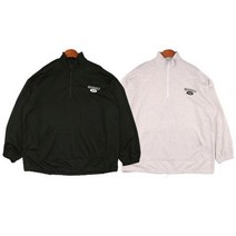 오리지날 영문 자수 쭈리원단 하프 집업 티셔츠 커스텀후드티 티셔츠 남자 여자 여름 여성 무지 런닝