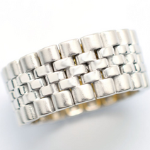 금사자 -Black Label- 5선(라인) 렉스 백금 도금 반지