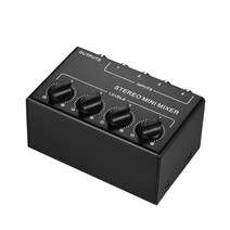 DAC cx400 미니 패시브 스테레오 믹서 rca 라이브 스튜디오용 4채널 패시브 믹서 소형 믹서 믹서 스테레오 디스펜서