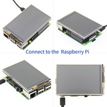 라즈베리파이 MHSRaspberry Pi 3.5인치 3B/4B 터치 컬러 스크린 모니터는 레트로파이 고속 SPI를 지원합니다.