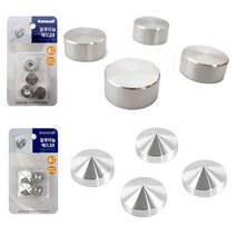 코텍 알루미늄 헤드20 20x9mm 4p K-6730 원형 뿔형 판 고정 아크릴 유리 구멍 볼트 계단 난간 게시판, (아무거나 빨리)