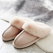 털슬리퍼 가정용 실내 코튼 슬리퍼 플러시 겨울 여성 신발