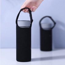 텀블러 백 파우치 커버1L 물병 커버 대용량 동기 부여 홀더 가방 보온병 슬리브 두꺼운 탄성, 01 increase and thicken