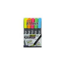 제트스틱 고체형광펜5P 형광펜 미니형광펜 고체, 본상품선택