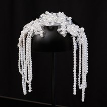 해외출고상품 셀프 웨딩 티아라 왕관 헤어밴드 헤어스타일 복고풍 패션 달콤한 웨딩드레스 디너쇼 세트-53586