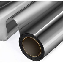 창문 필름 편도 거울 창 개인 정보 보호 필름 자외선 차단 열 제어 반사 홈 오피스 거실, 90x500 cm, Black silver