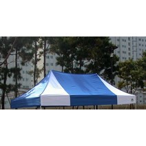 지붕단품(지붕만출고) 방수천 uv가공 뚜껑교체 국내생산 카라반캐노피 천막텐트 천교체, 2.4X4.8m, 청색