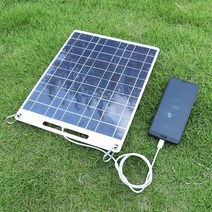 태양 열 패널 광 전지 판 발전기 30w 5v 에너지 캠핑 휴대용 충전 실리콘 듀얼 usb 야외, 없음