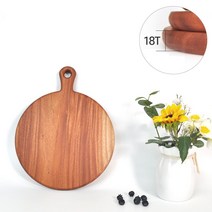 수지매트 마호가니 원형핸들도마 18T 소10001 플레이팅