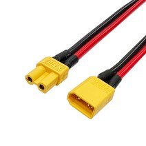 16AWG 실리콘 케이블 XT30 암/수 커넥터 케이블 XT30-16 드론 전기배선 RC카 배터리 100mm 케이블, 암컷