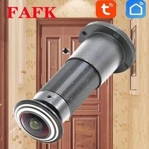door eye hole security 1080p hd 1.44 mm lens wide angle fisheye cctv network mini peephole door wifi, 128g, 나는 플러그